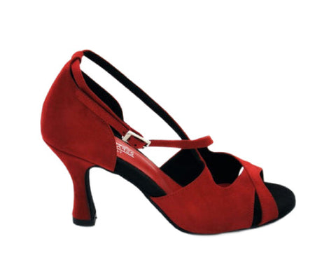 Grace Harmony Tanzschuhe in Rot Wildleder