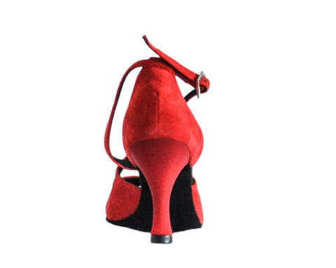 Grace Harmony Tanzschuhe in Rot Wildleder