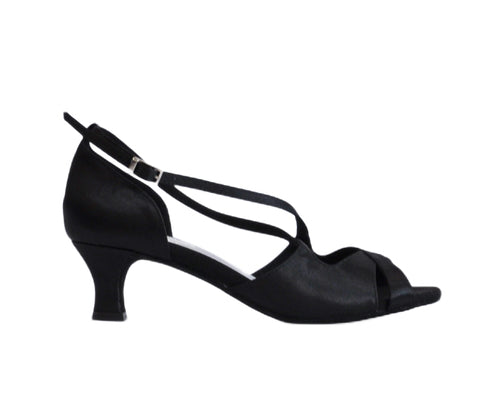 Grace Harmony - Scarpe da ballo in satin nero - Eleganza ridefinita 💃🖤