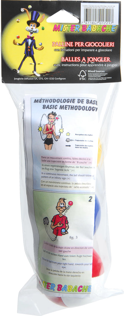 Jonglierball weiss-uni 3-er