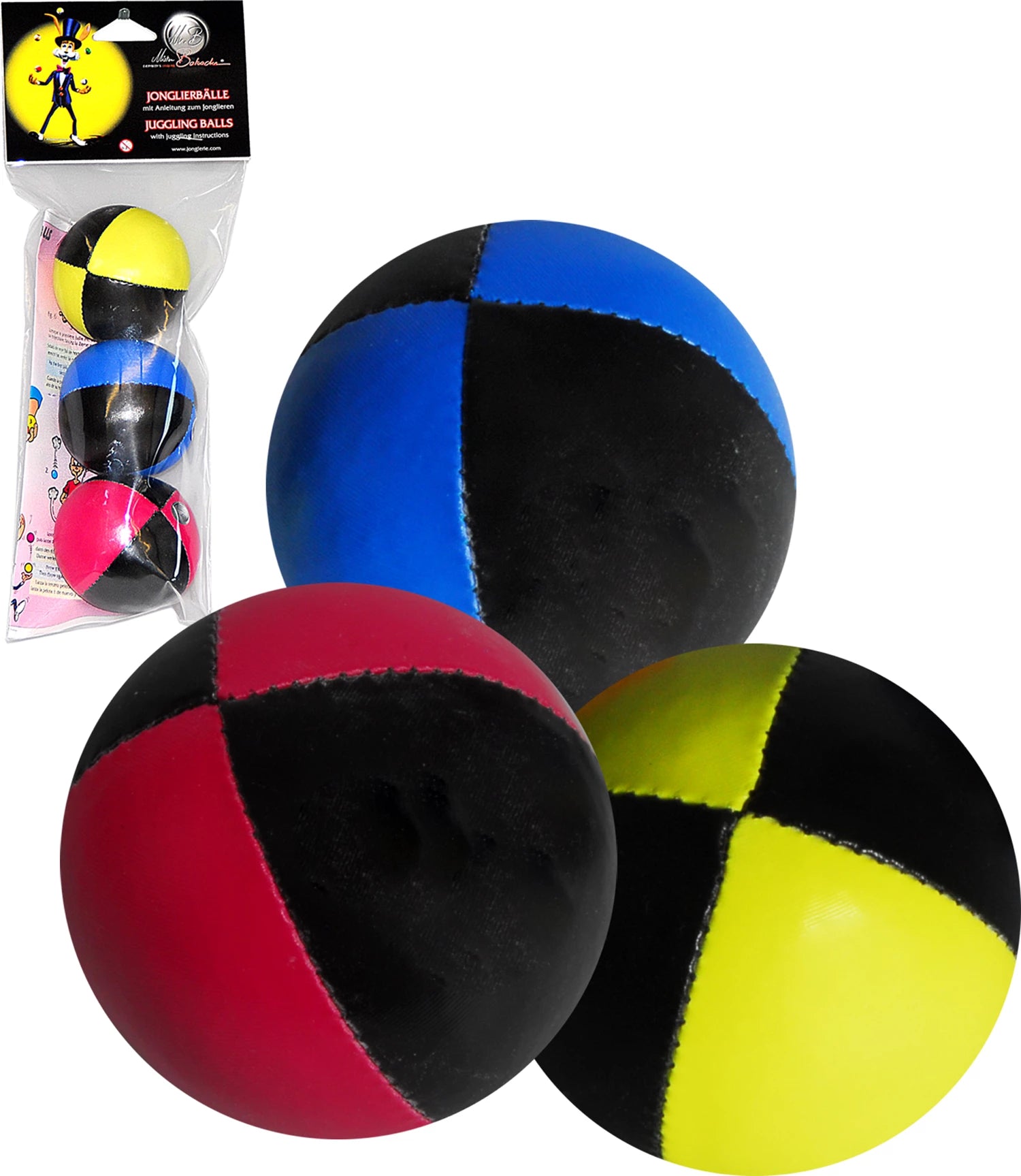 Jonglierball 2-farbig 3-er