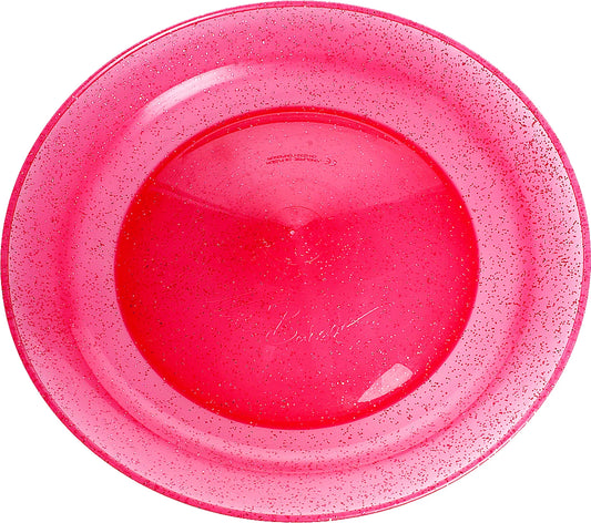 Jonglierteller Glitter rot