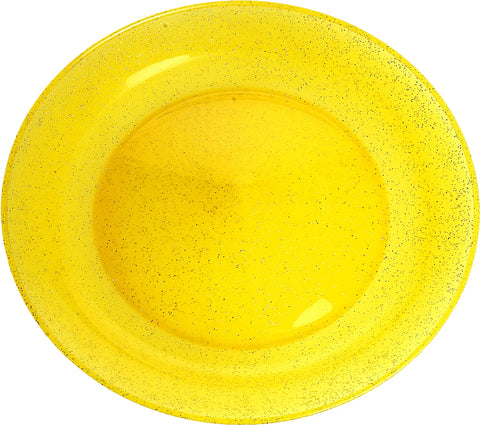Jonglierteller Glitter gelb