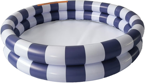 Swim Essentials | Baby Pool 100cm | Blue White Stripes