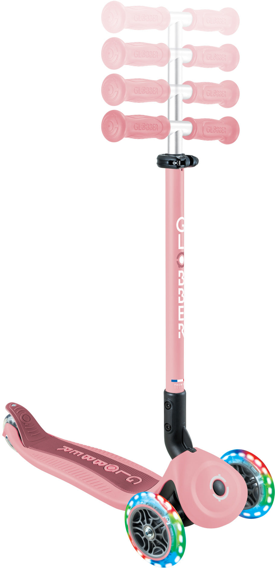 Globber Laufrad / Dreirad | GO UP Active Lights | Pastel pink