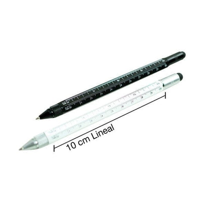 Workman's Multi Tool 8-in-1 Konstruktionsstift – Messing, Wasserwaage & Touch