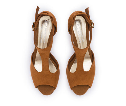 Grace Serenity Tanzschuhe in Braun Wildleder