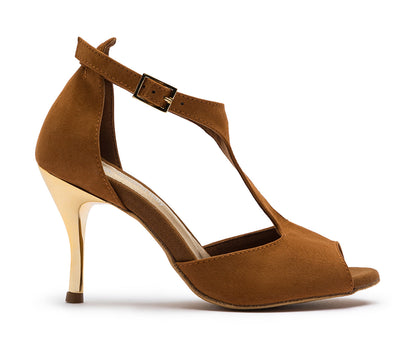 Grace Serenity Tanzschuhe in Braun Wildleder