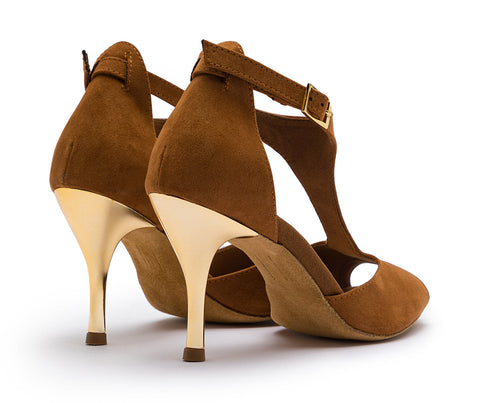 Grace Serenity Tanzschuhe in Braun Wildleder