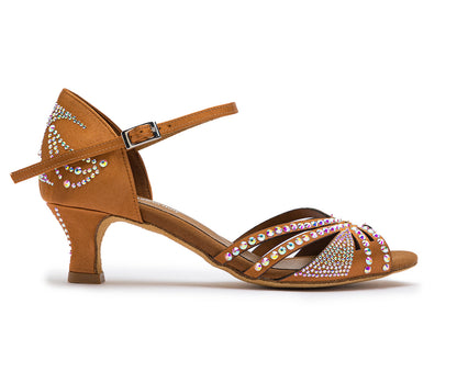 Sparkle Shine Tanzschuhe in Bronze Satin