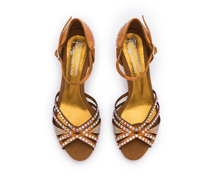 Sparkle Shine Tanzschuhe in Bronze Satin
