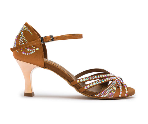 Sparkle Shine Tanzschuhe in Bronze Satin