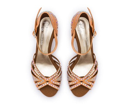 Sparkle Shine Tanzschuhe in Nude Satin