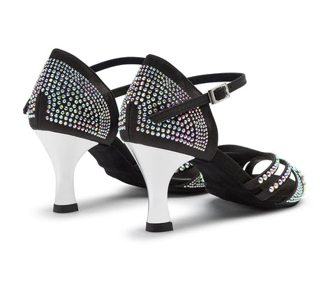 Sparkle Shine Tanzschuhe in Schwarz Satin