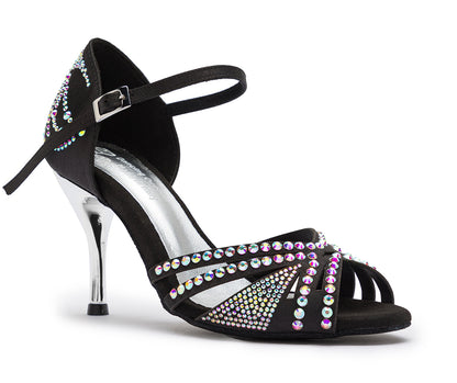 Sparkle Shine Tanzschuhe in Schwarz Satin