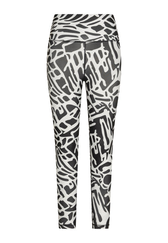 906 Extra High Waist Leggings in Schwarz & Weiss