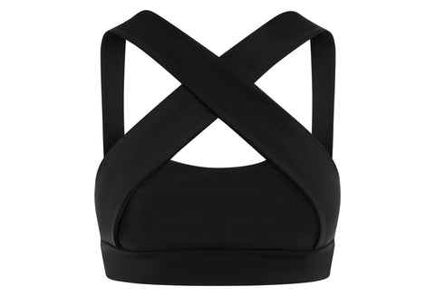 187 Decoltée Sport Bra in Schwarz