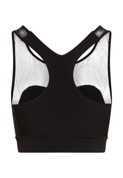 199 Spor Bra Tulle in Schwarz