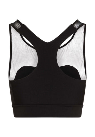 199 Spor Bra Tulle in Schwarz