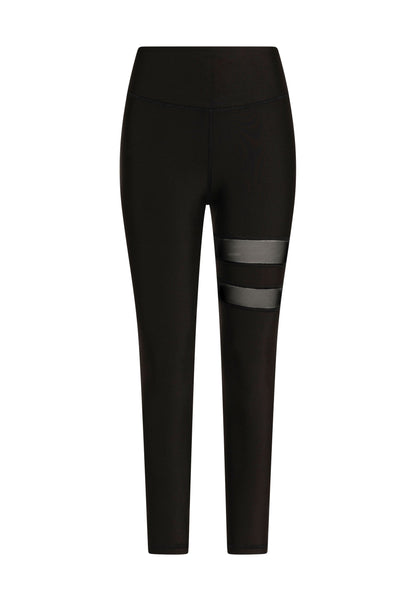 913 Tulle Detailed Sport Leggings in Schwarz