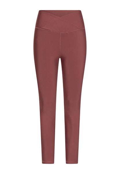 1100 Ve Waist Leggings in Dark Rose