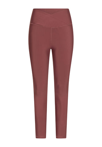 1100 Ve Waist Leggings in Dark Rose