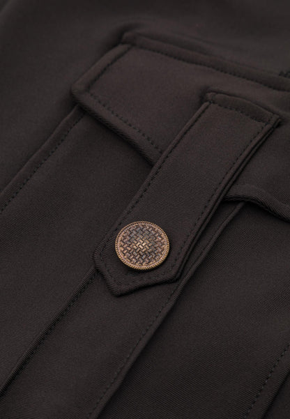 1122 - Cargo Leggings - Stylish Black Comfort 🖤✨