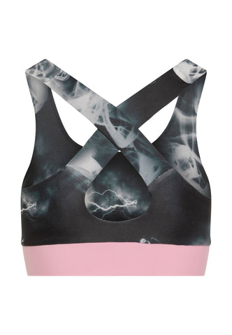 171 - Sport Bra in Pink & Gray - Ultimate Comfort & Style! 💖✨