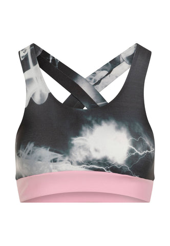 171 - Sport Bra in Pink & Gray - Ultimate Comfort & Style! 💖✨