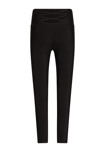 297 - Høy midje svarte leggings - Chic og slankende passform 🖤✨