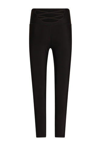 297 - Høy midje svarte leggings - Chic og slankende passform 🖤✨