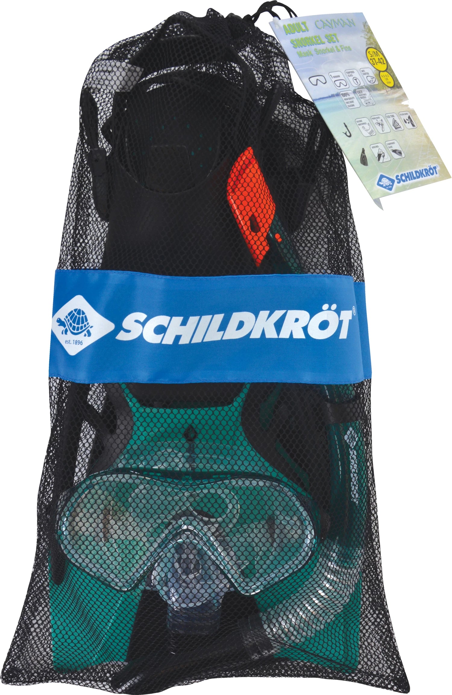 Schnorchelset Cayman 37-42 cm