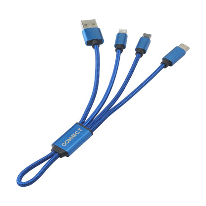 Braided Cable 4-in-1 Ladekabel