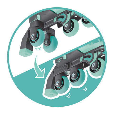 Globber | Inline Skate 2 in 1 | Gr. 26-29 | Mint