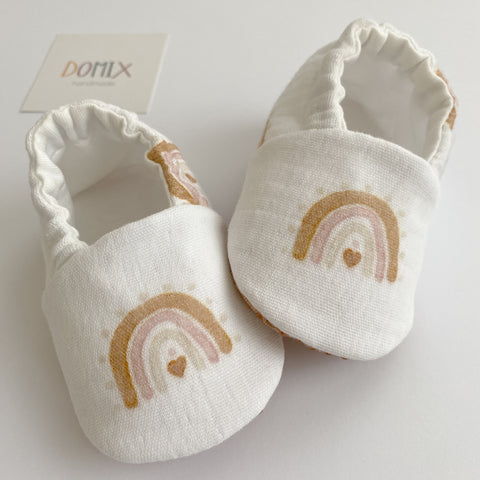 Rainbow Muslin Slippers