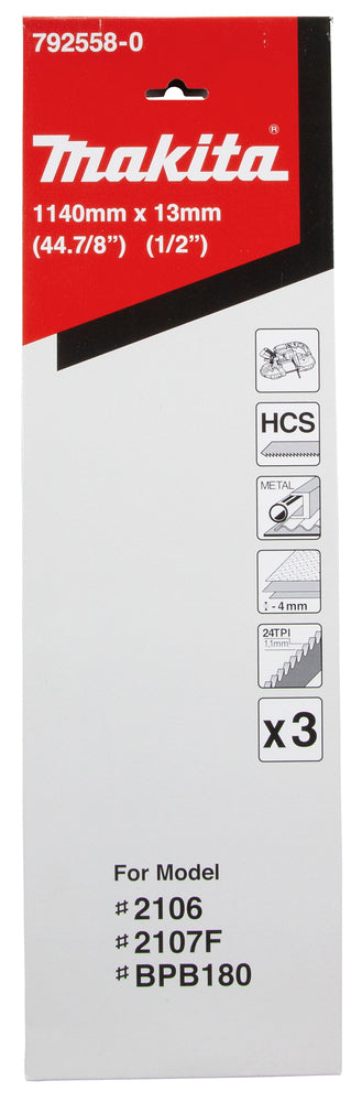 
          Bandsägeblätter HCS für Metall
          792558-0
        