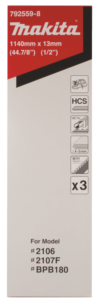 
          Bandsägeblätter HCS für Metall
          792559-8
        