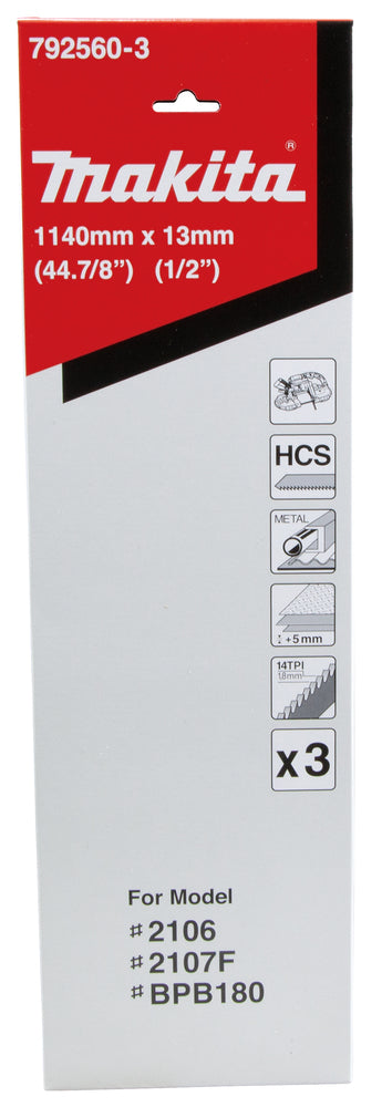 
          Bandsägeblätter HCS für Metall
          792560-3
        