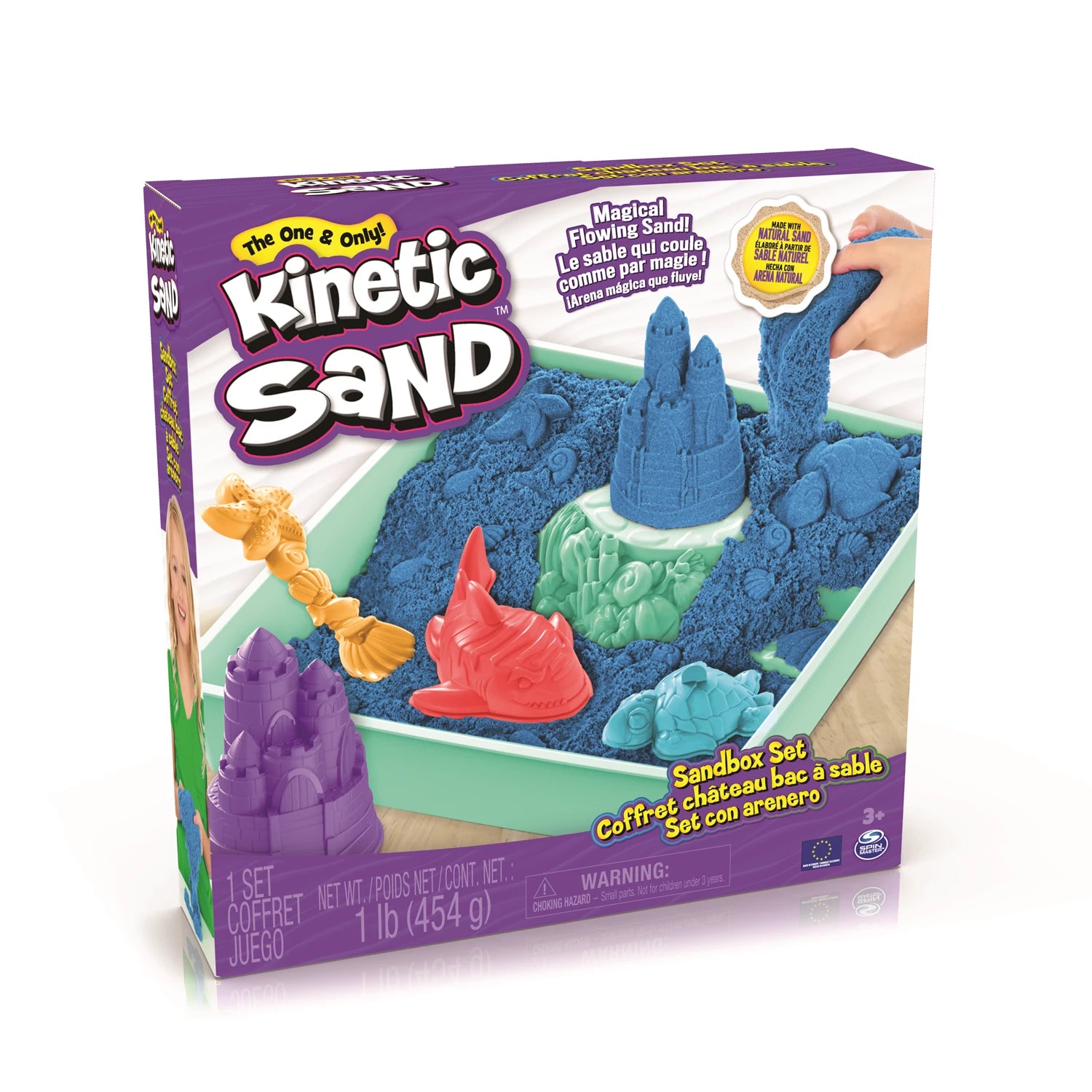 Kinetic Sand Box Blau 454 g