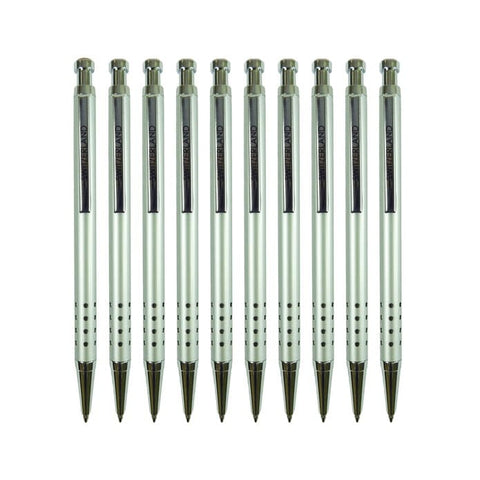 Starlight Swiss BC Kugelschreiber 10er Set – Metall, Swissness-Signet, breiter Clip, 13,8 cm