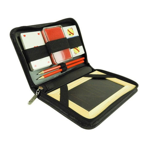 Stone Card Jasskarten Set – 2 Spiele, Steintafel & PU-Etui