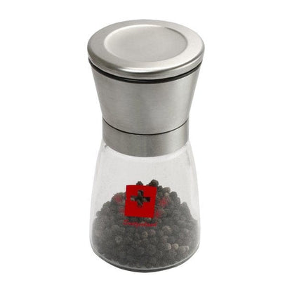 Spice Gewürzmühle aus Edelstahl & Glas mit Keramikmahlwerk