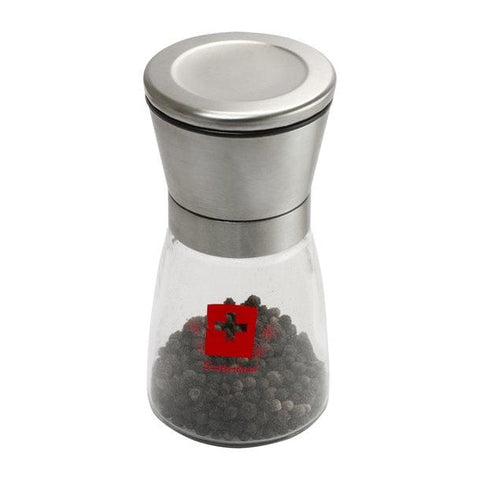 Spice Gewürzmühle aus Edelstahl & Glas mit Keramikmahlwerk