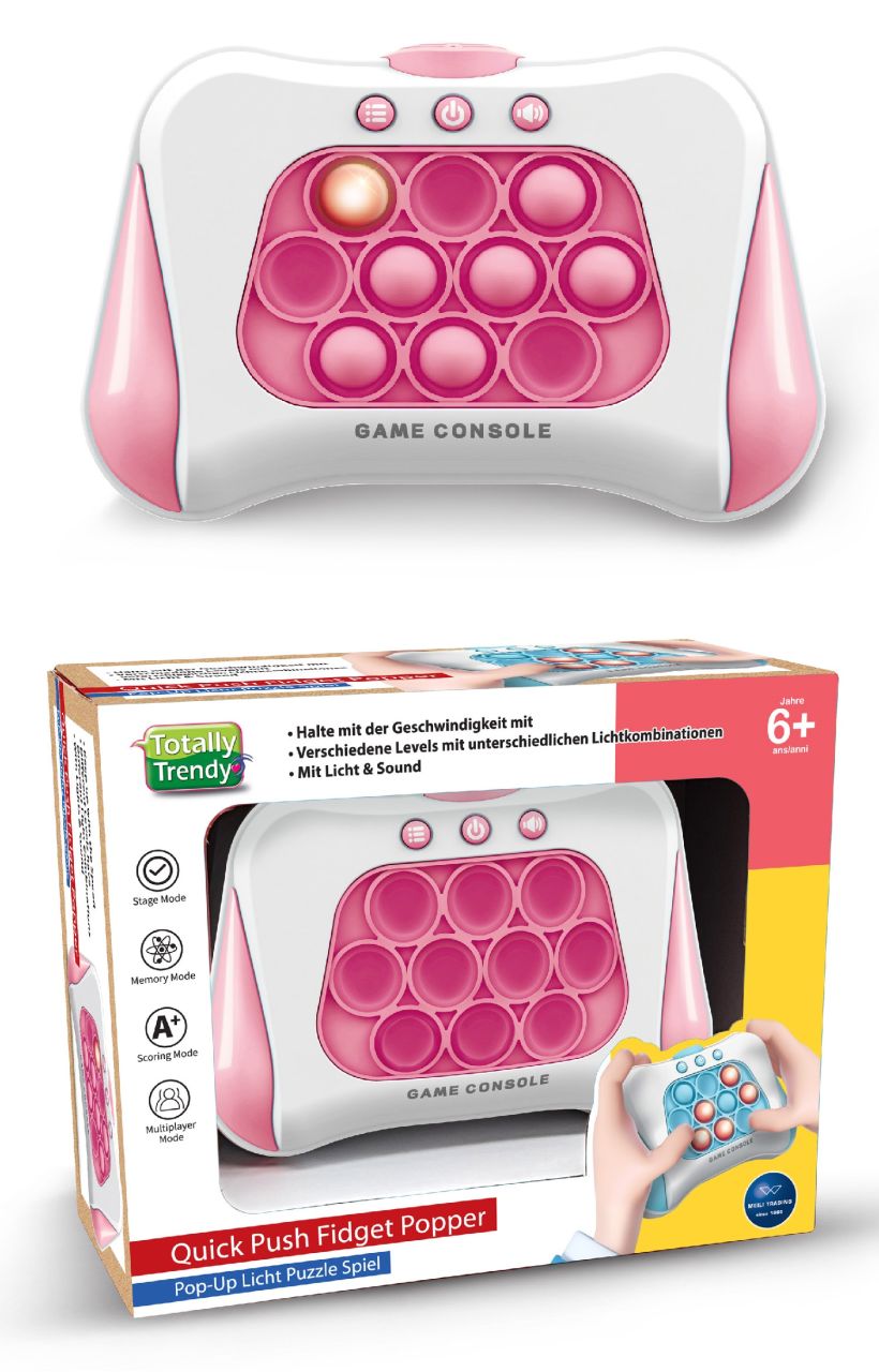 Totally Trendy Push Fidget Popper pink