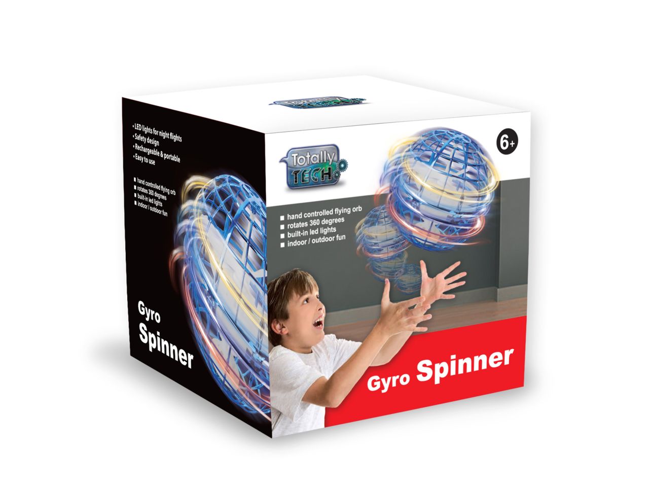Gyro Spinner Flying Ball blau