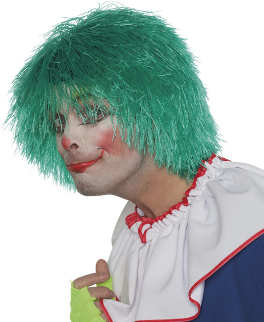 Perücke Clown Fransen grün
