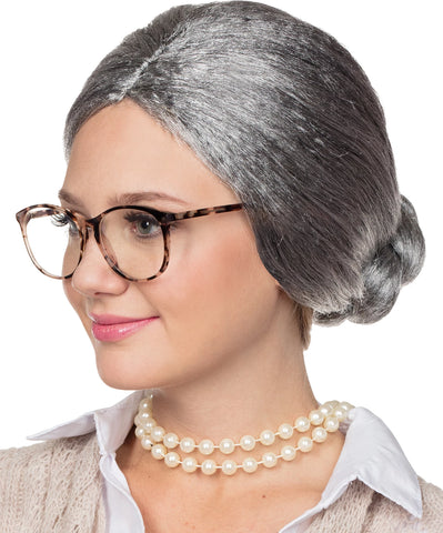Perücke Oma Dutt