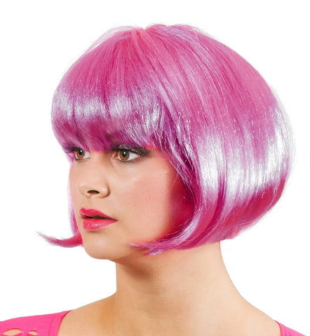 Perücke Bobline pink