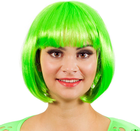 Perücke Bobline neon-grün