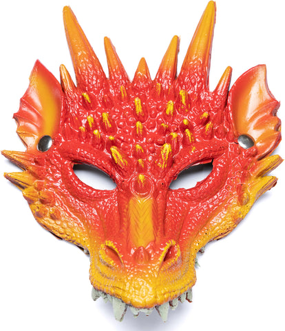 Maske Drachen orange